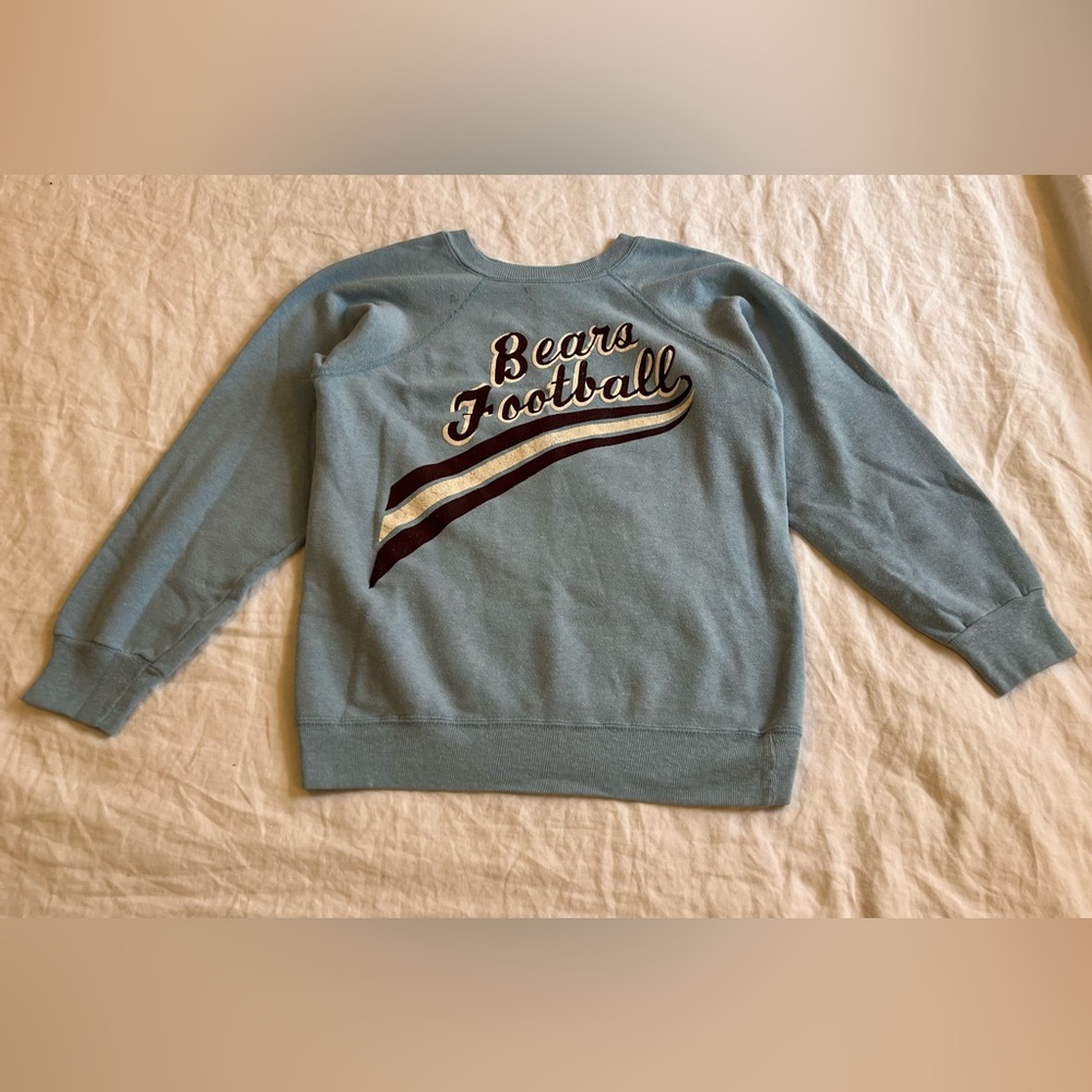 Vintage Small Blue Bears Football Sweatshirt